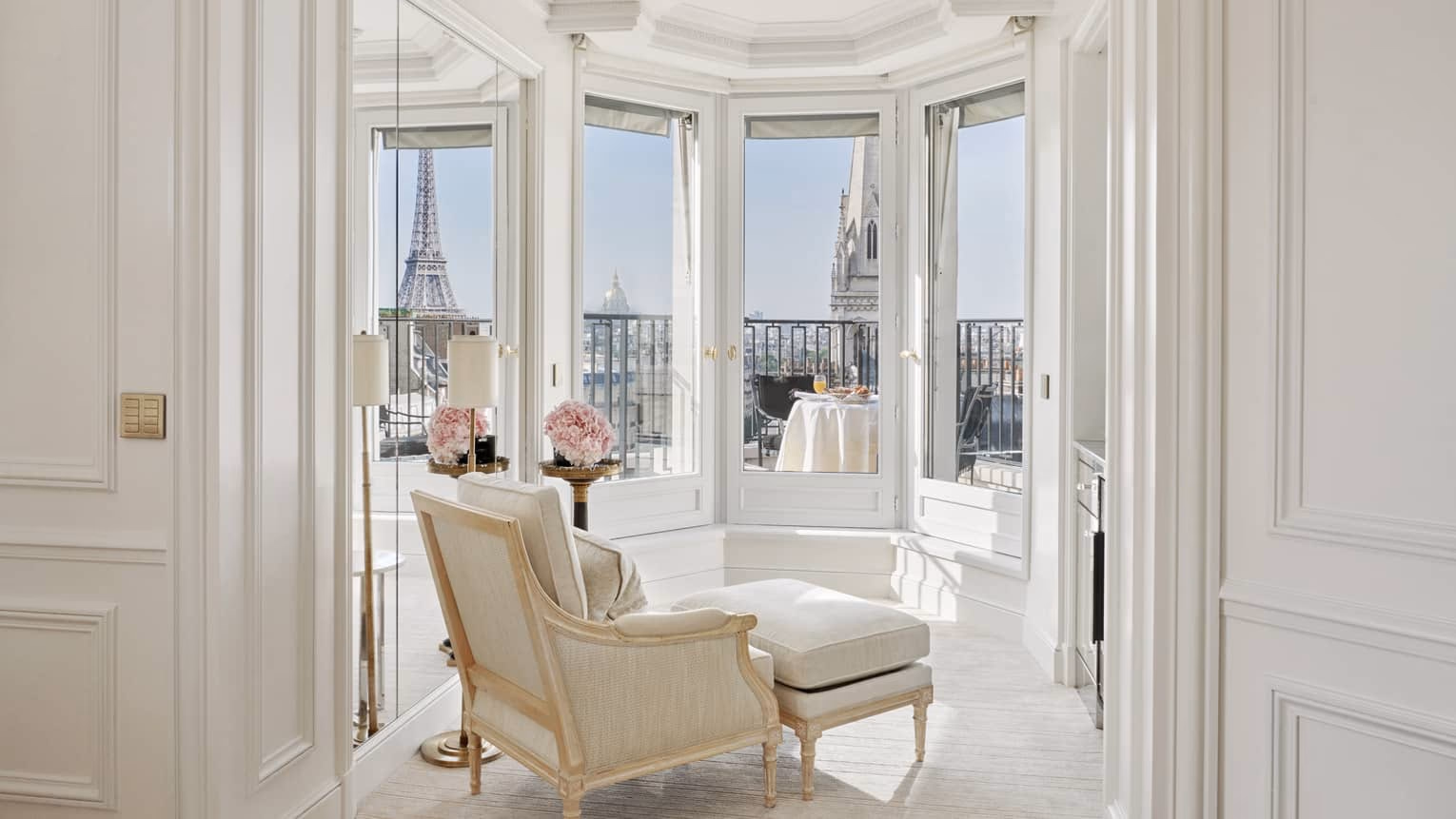Eiffel Tower Suite window view
