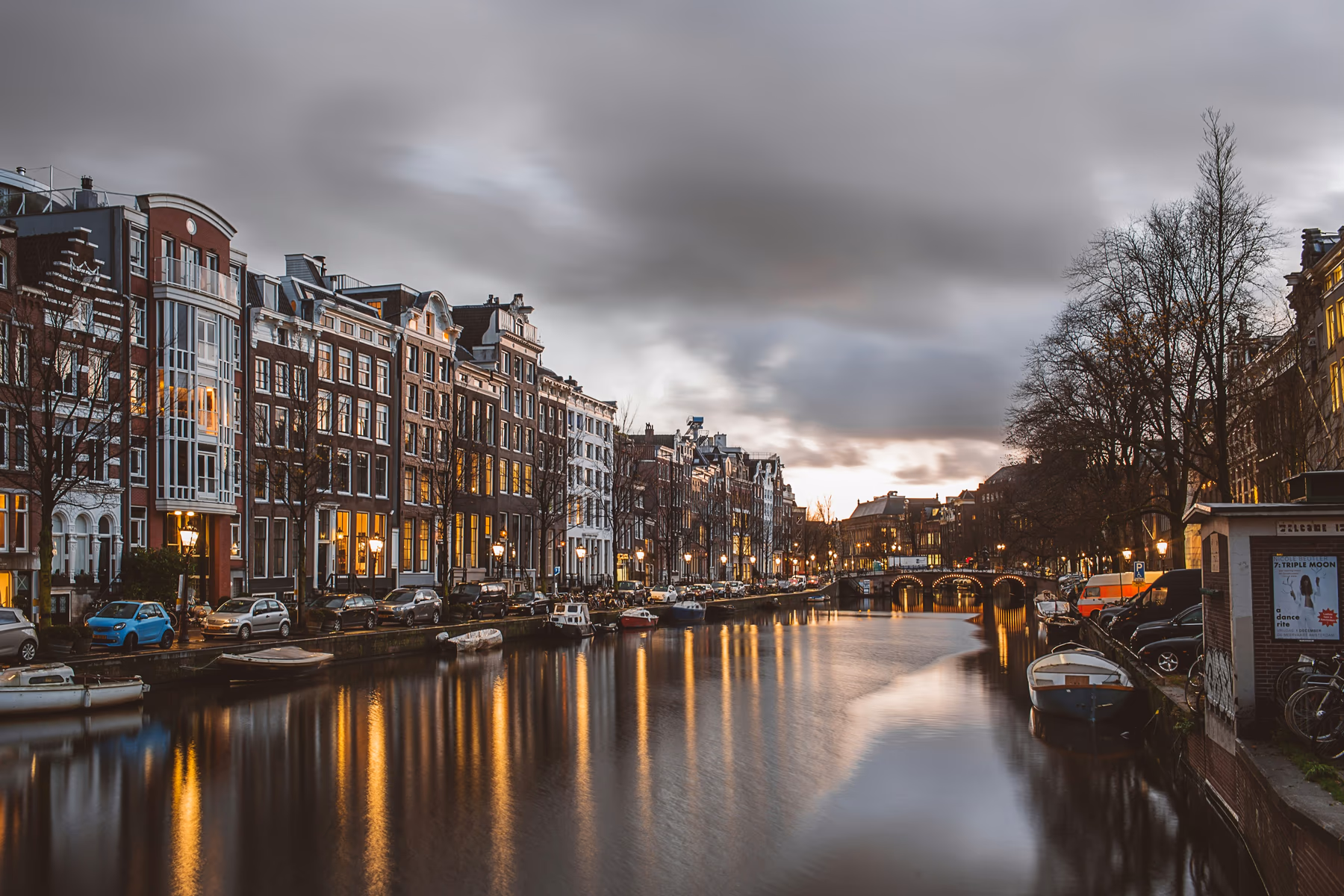 Canal houses in Amsterdam's canal belt 